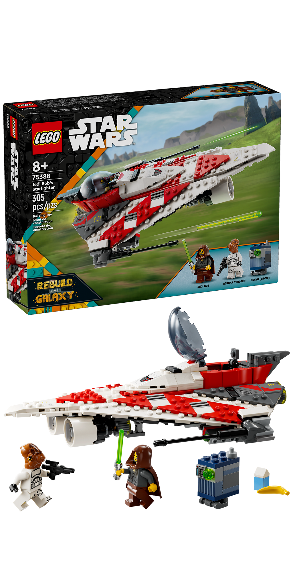 75388 Jedi Bob’s Starfighter product image 3, provided for visual reference and product detail review
