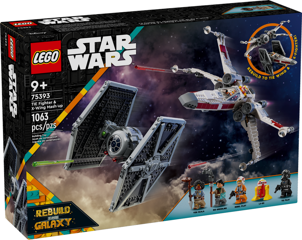 75393 TIE Fighter & X-Wing Mash-up product image 1, provided for visual reference and product detail review