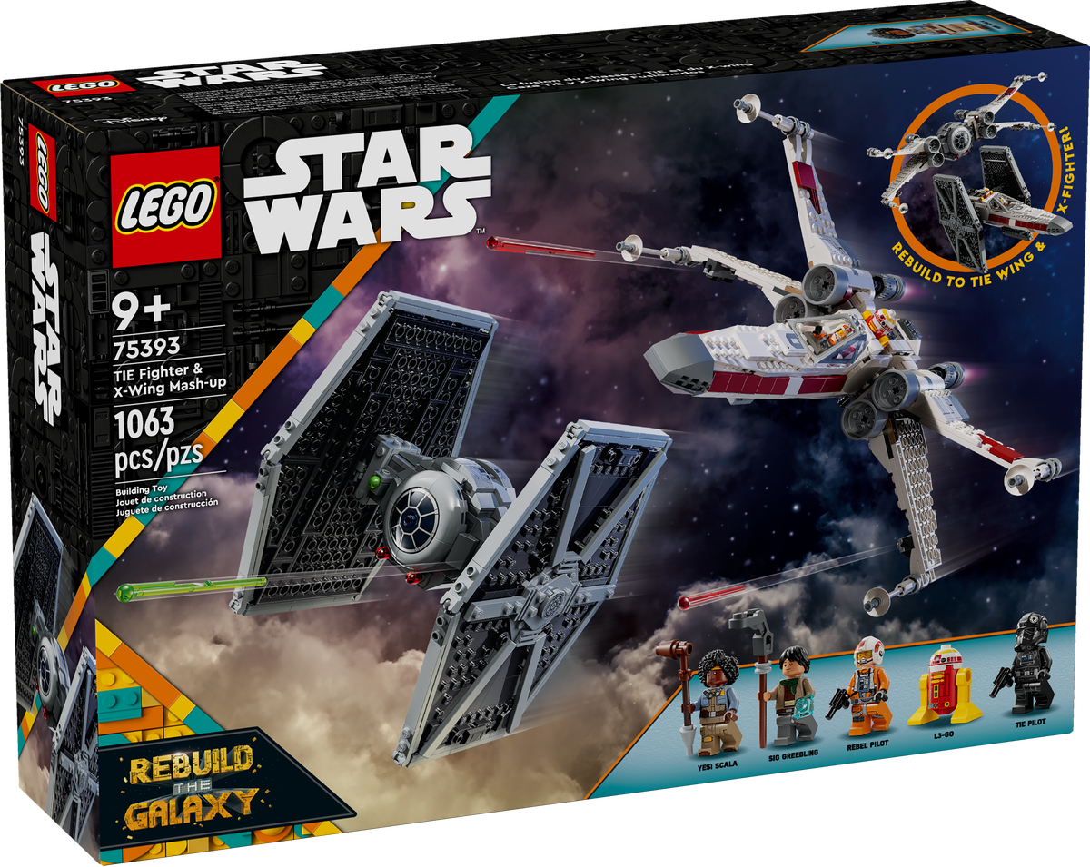 75393 TIE Fighter & X-Wing Mash-up product image 1, provided for visual reference and product detail review