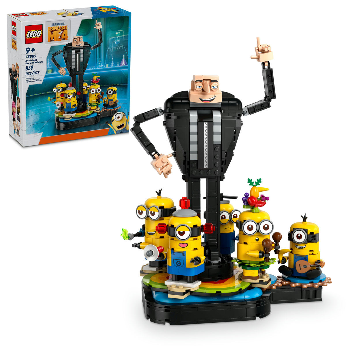 75582 Brick Built Gru & Minions product image 1, provided for visual reference and product detail review