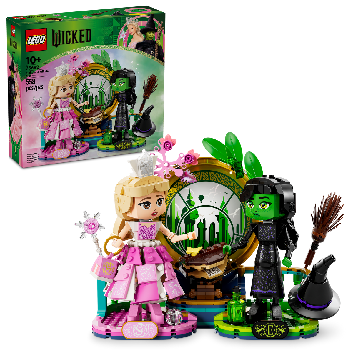 75682 Wicked Elphaba & Glinda Figures product image 3, provided for visual reference and product detail review