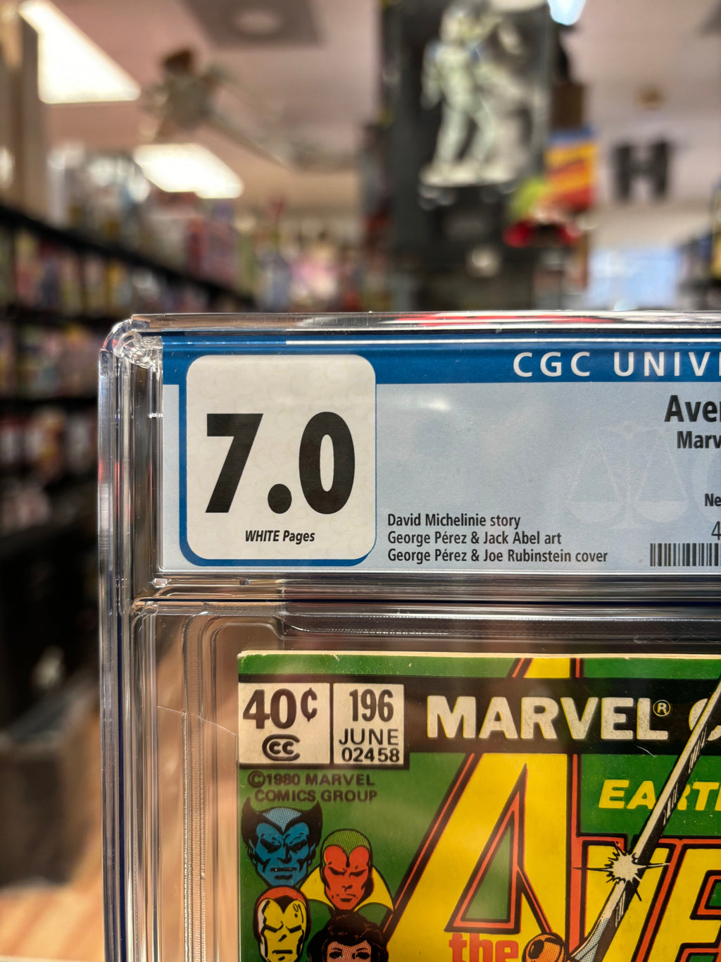 Avengers #196 (CGC Graded 7.0 White, Marvel Comics) **1st App Taskmaster** product image 2, provided for visual reference
