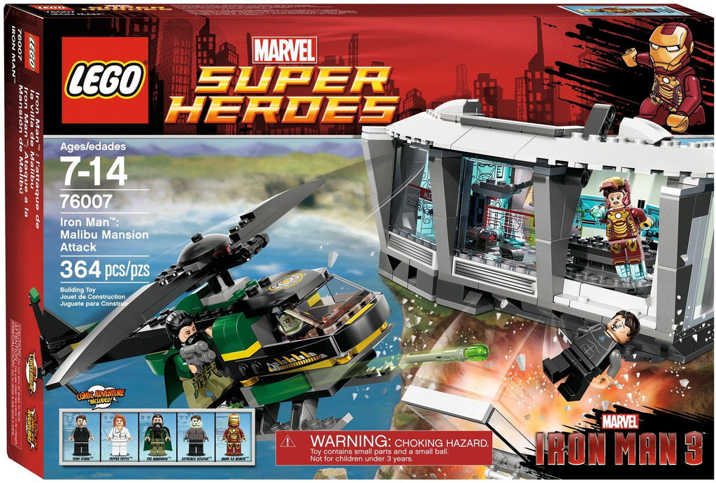 76007 Iron Man: Malibu Mansion Attack product image 1, provided for visual reference and product detail review