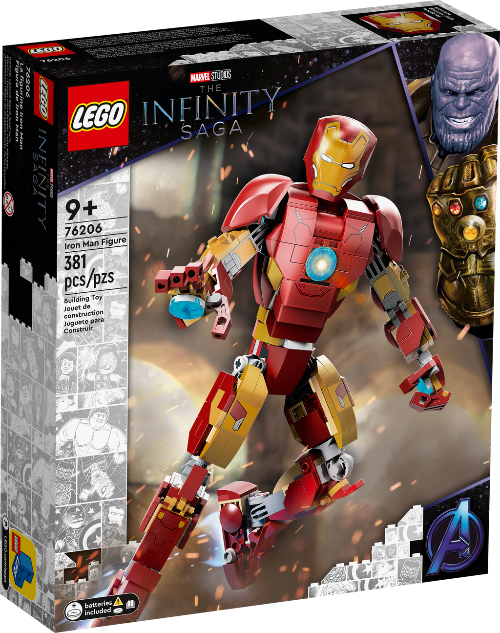 76206 Iron Man Figure product image 1, provided for visual reference and product detail review