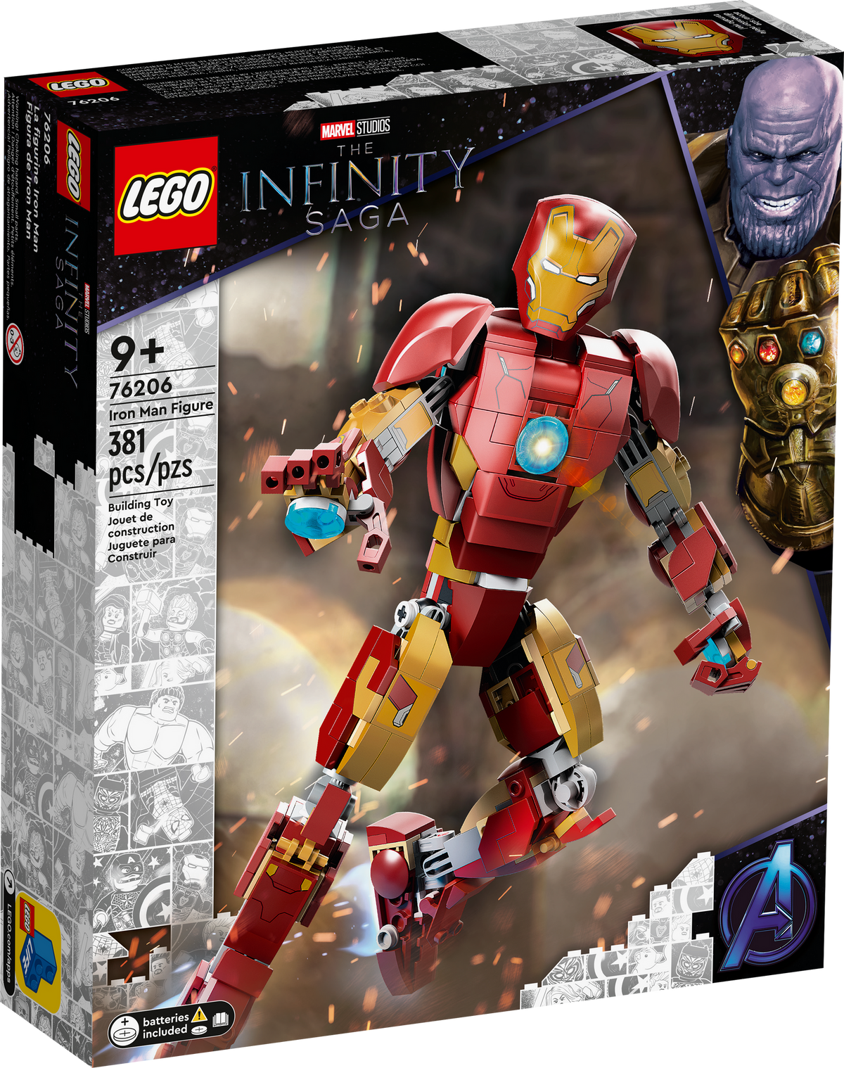 76206 Iron Man Figure product image 1, provided for visual reference and product detail review