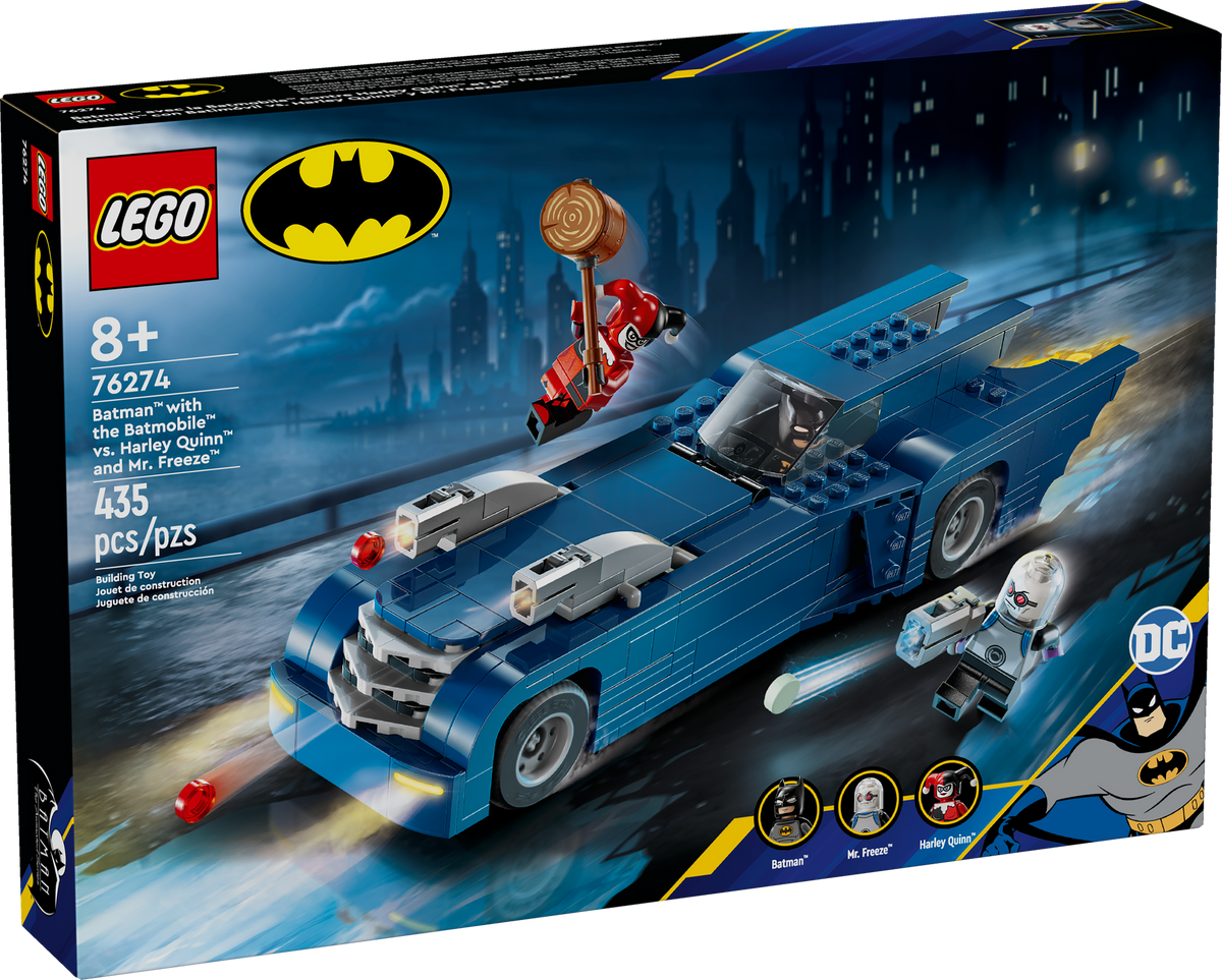 76274 Batman with the Batmobile vs. Harley Quinn and Mr. Freeze product image 1, provided for visual reference and product