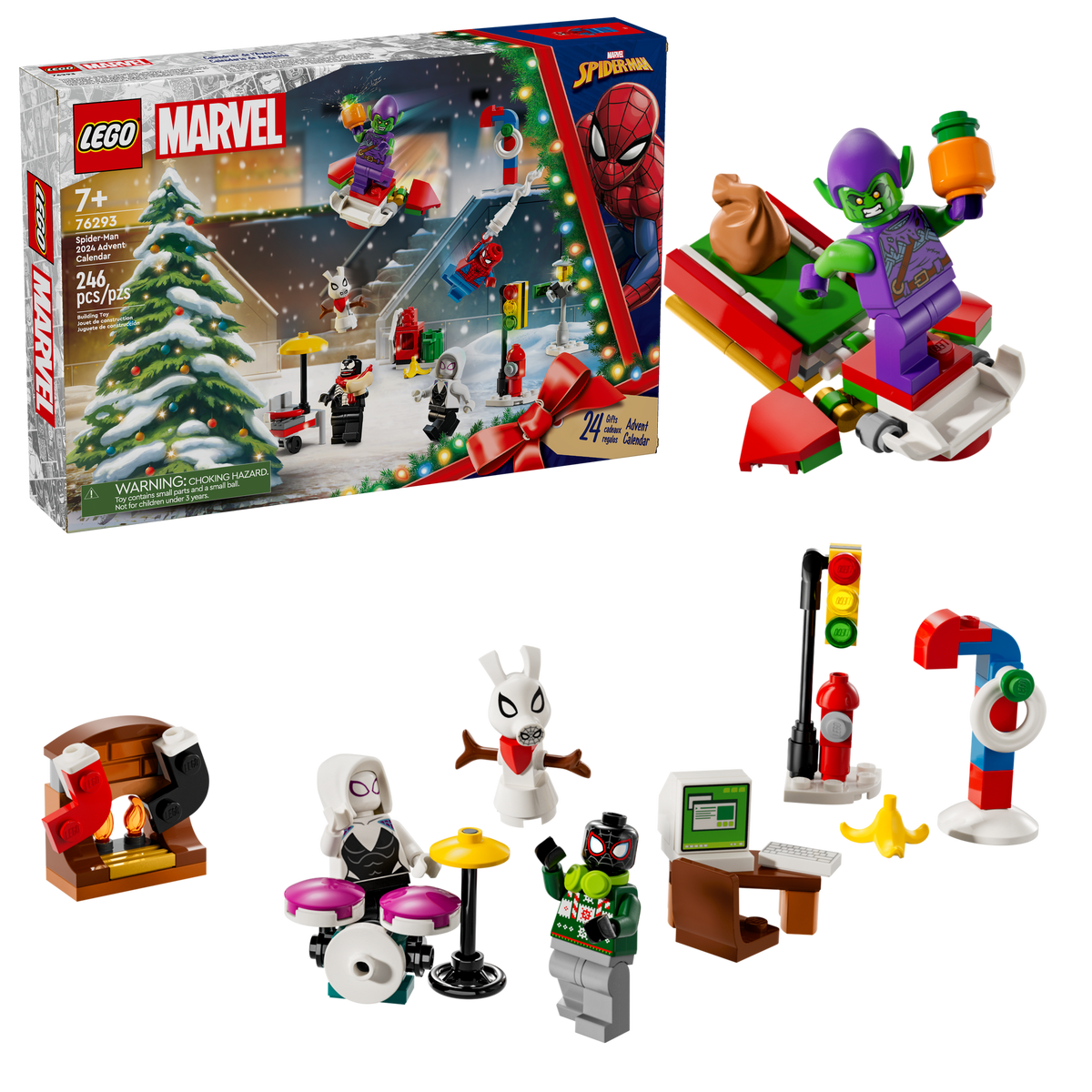 76293 Spider-Man 2024 Advent Calendar product image 3, provided for visual reference and product detail review