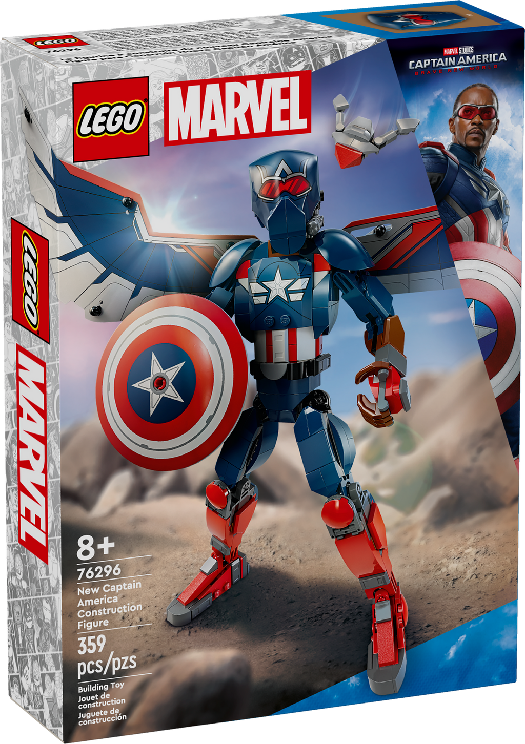76296 Marvel New Captain America Construction Figure product image 1, provided for visual reference and product detail review