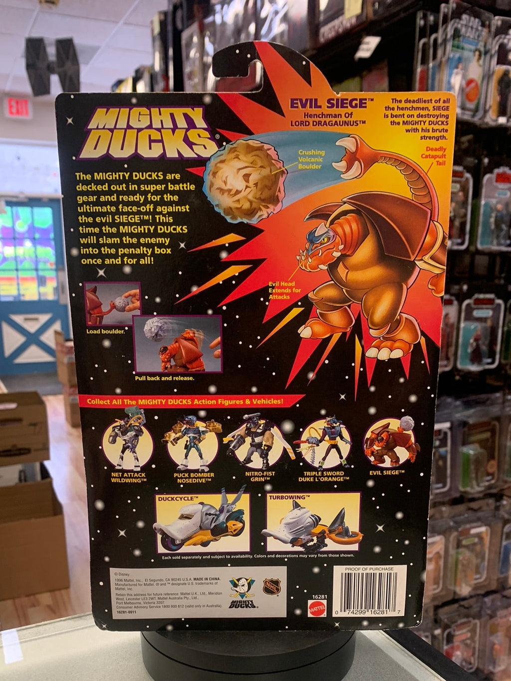 Evil Siege 0516 (Vintage Mighty Ducks, Mattel) product image 11, provided for visual reference and product detail review