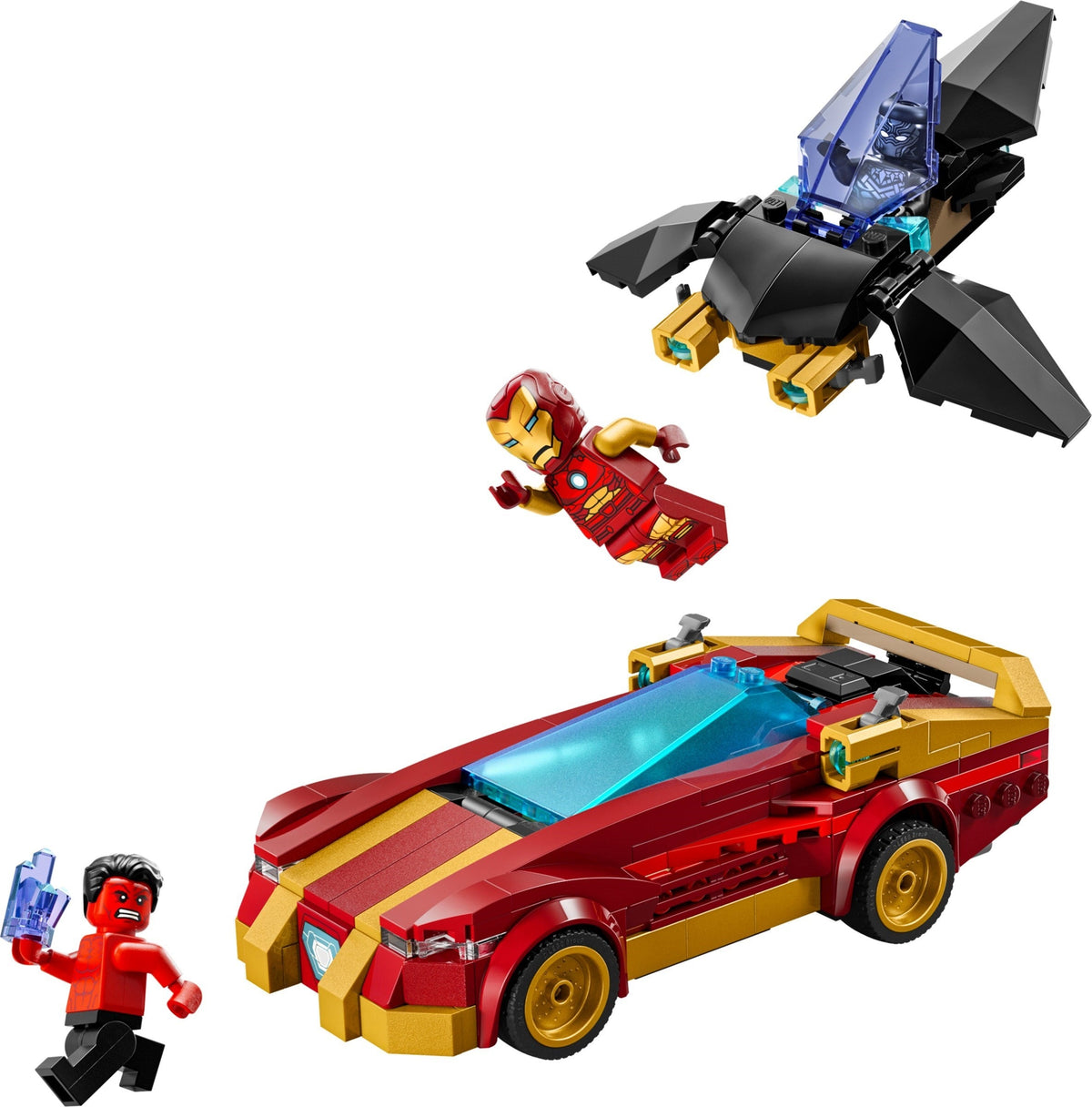 76310 Iron Man Car & Black Panther vs. Red Hulk* product image 2, provided for visual reference and product detail review