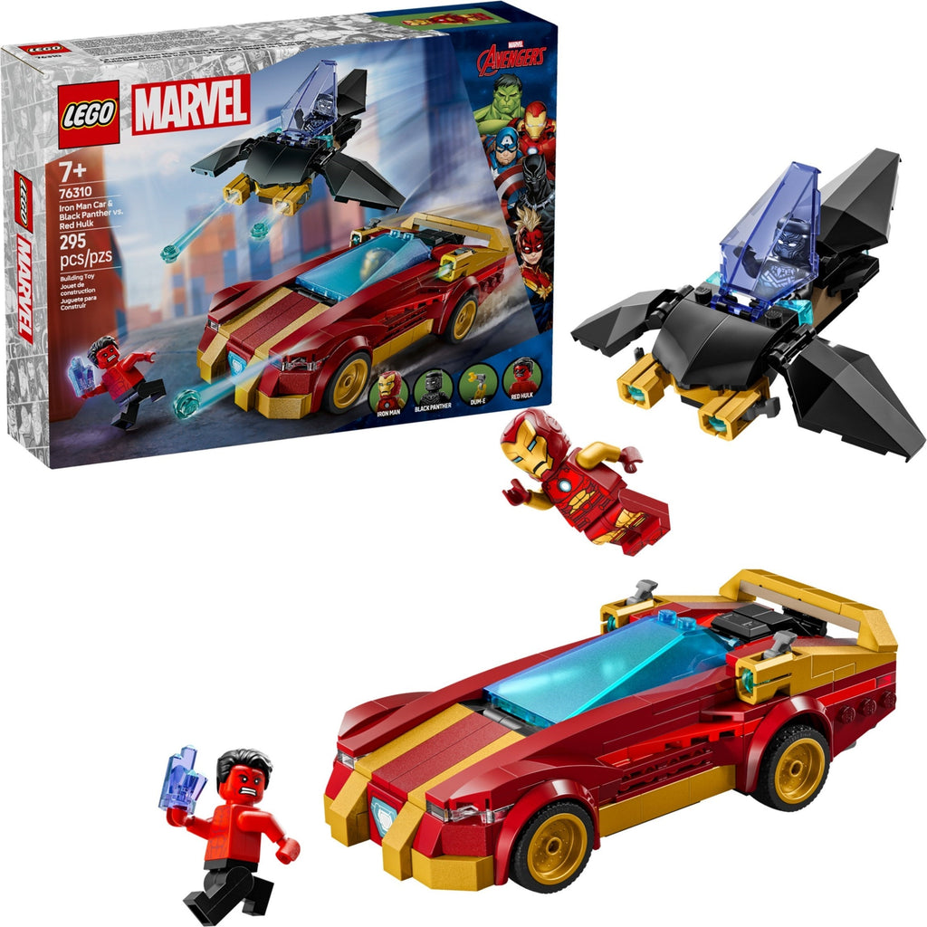 76310 Iron Man Car & Black Panther vs. Red Hulk product image 1, provided for visual reference and product detail review