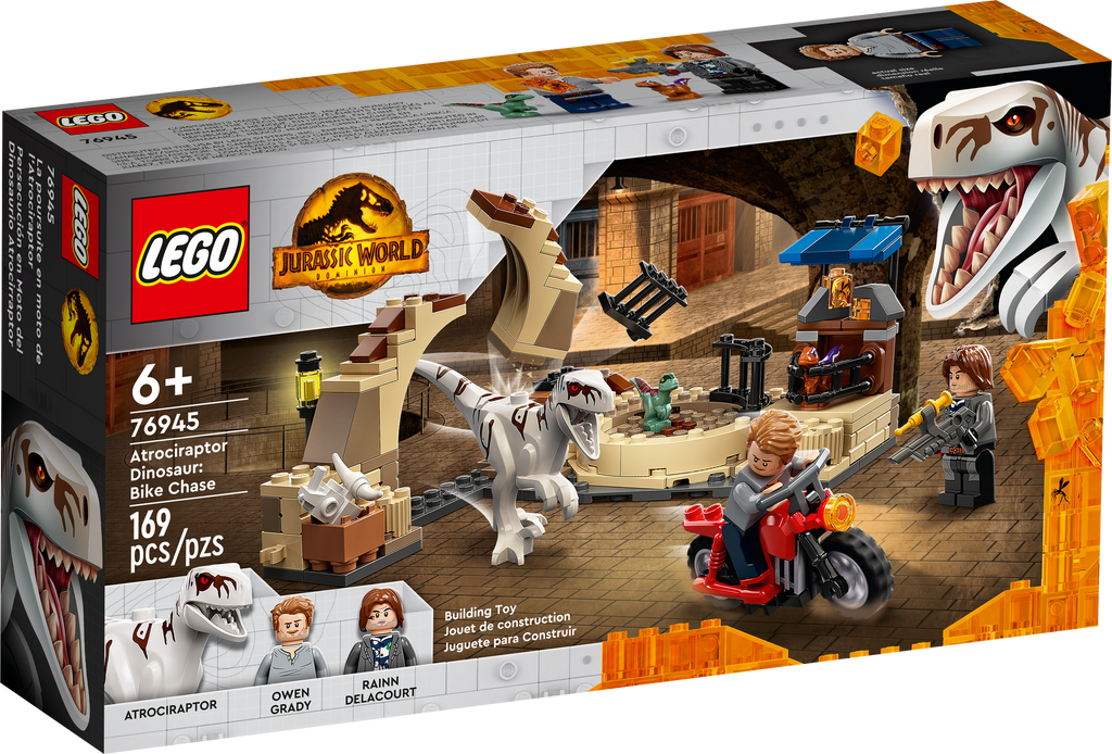76945 Atrociraptor Dinosaur: Bike Chase product image 1, provided for visual reference and product detail review