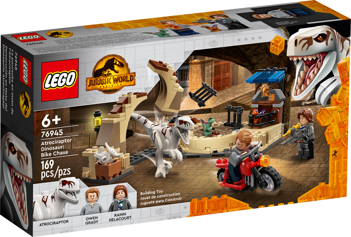 76945 Atrociraptor Dinosaur: Bike Chase product image 1, provided for visual reference and product detail review