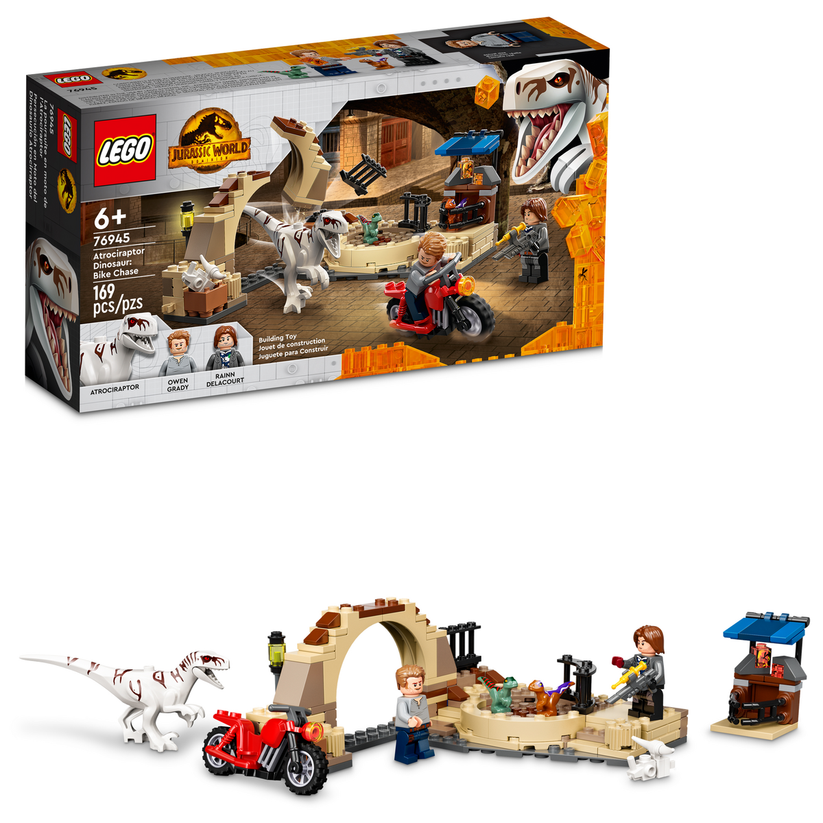 76945 Atrociraptor Dinosaur: Bike Chase product image 2, provided for visual reference and product detail review