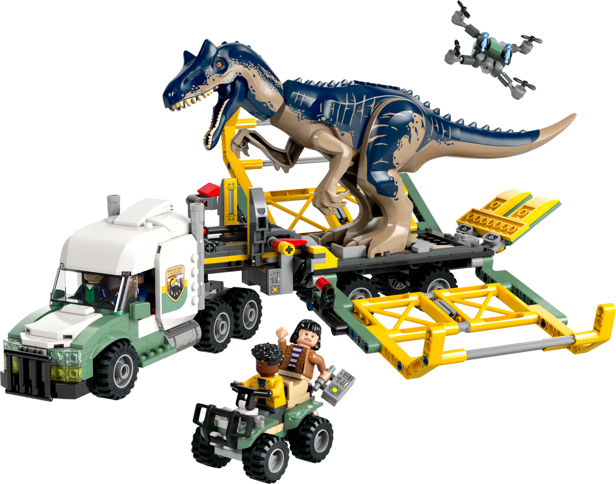 76966 Dinosaur Missions: Allosaurus Transport Truck product image 2, provided for visual reference and product detail review