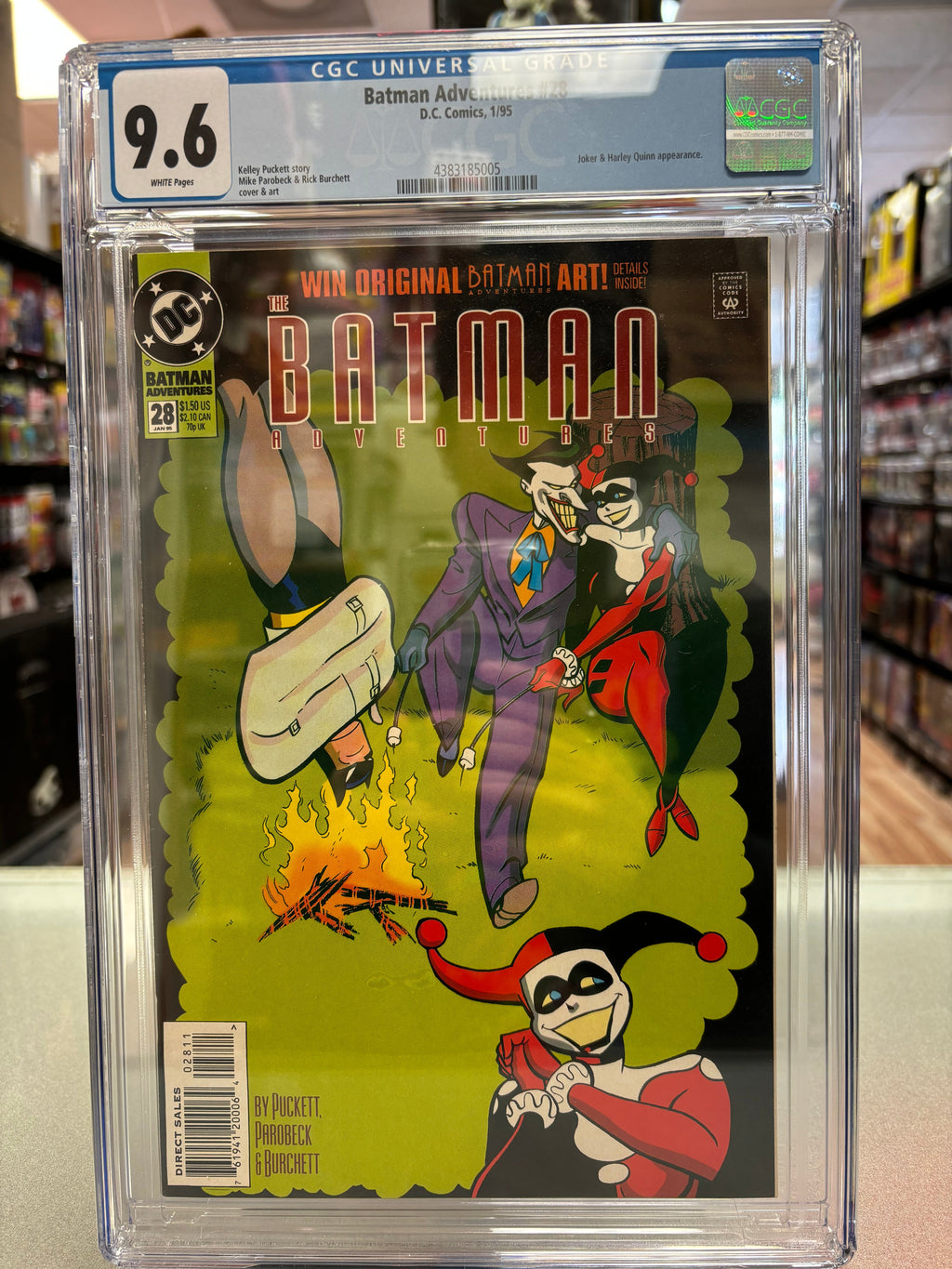 The Batman Adventure #28 (CGC Graded 9.6 White, DC Comics) **Joker/Harlery** product image 1, provided for visual reference