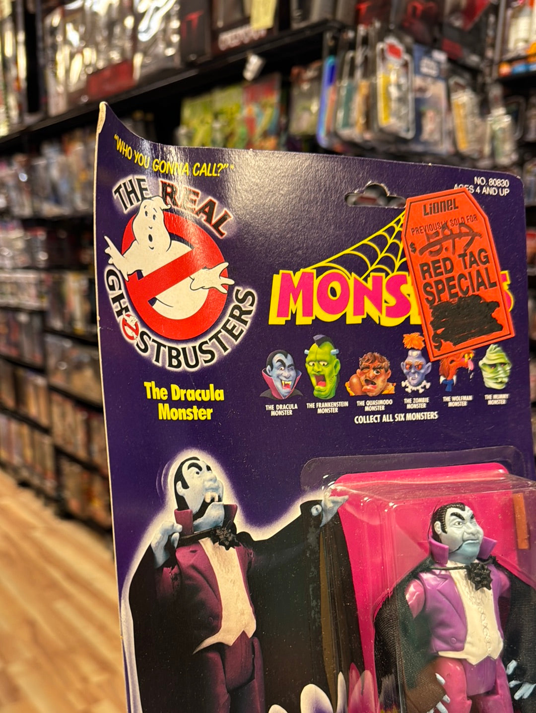 Dracula Monster 1689 (Vintage Ghostbusters, Kenner) SEALED product image 7, provided for visual reference and product detail