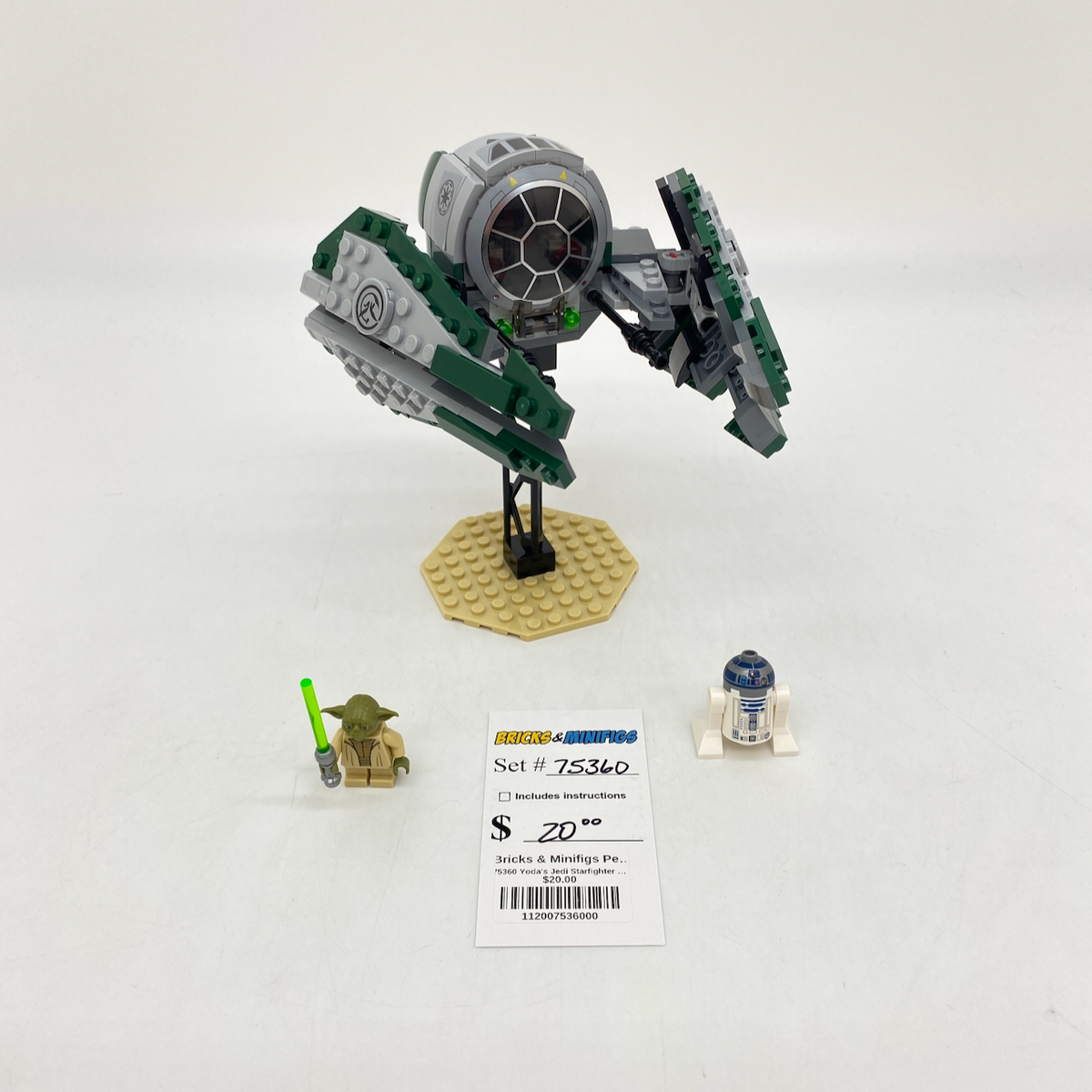 75360 Yoda's Jedi Starfighter (U) product image 1, provided for visual reference and product detail review