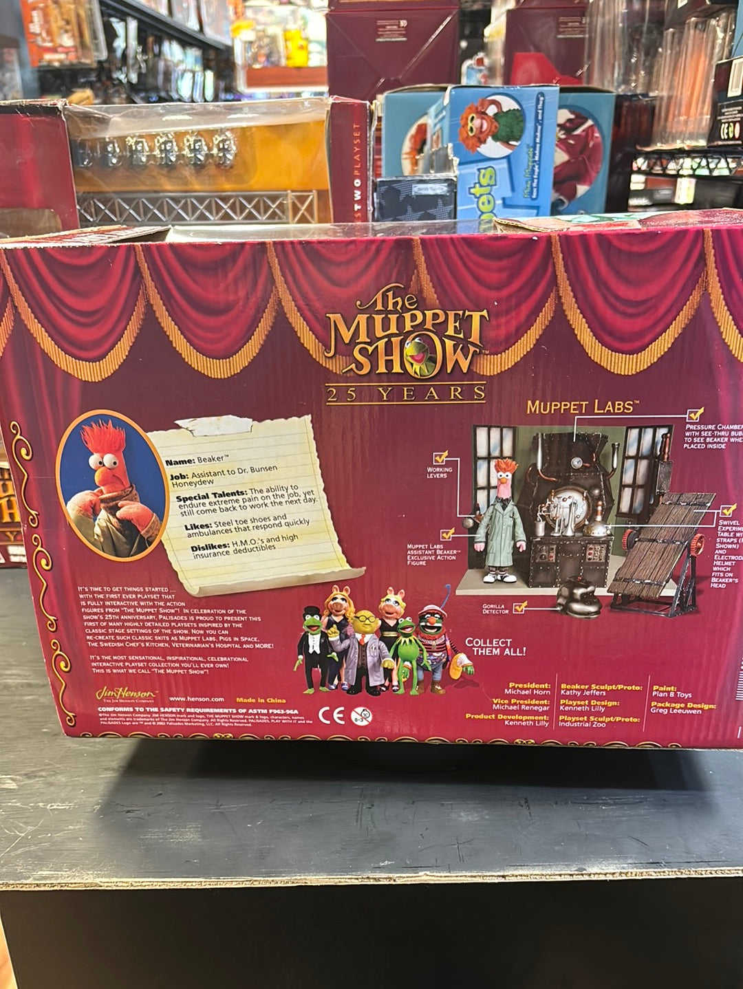 Muppet labs with Beaker (Vintage Muppets Show, Palisades)NIB product image 5, provided for visual reference and product