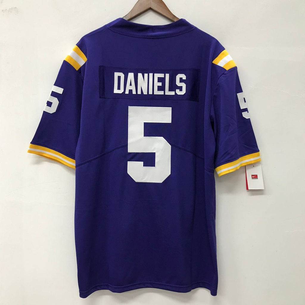 Jayden Daniels LSU Tigers Official NCAA Nike Jersey Purple product image 1