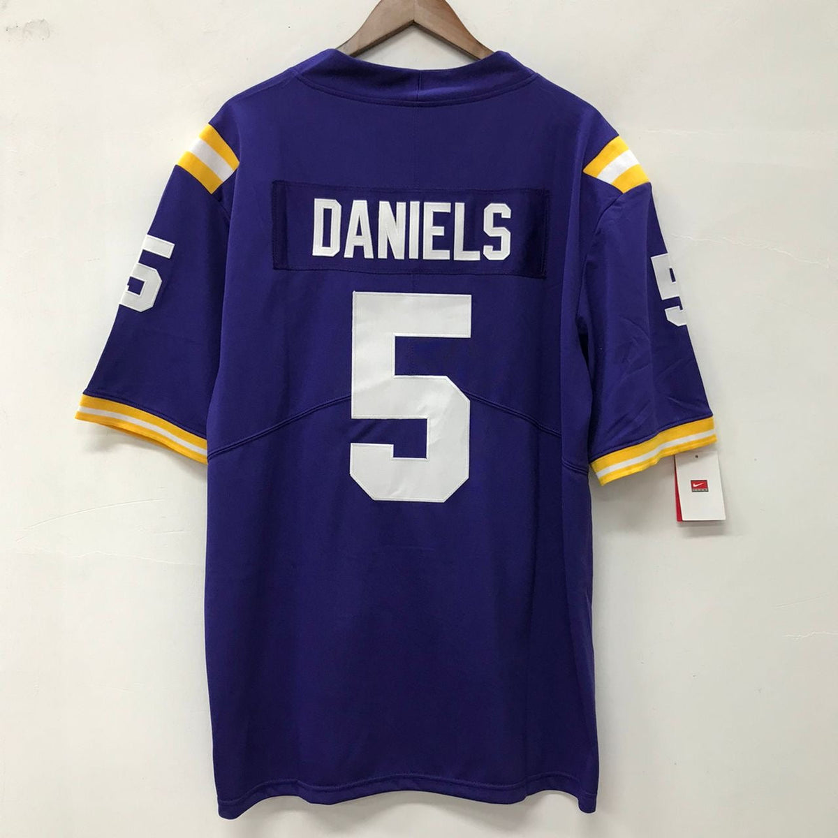 Jayden Daniels LSU Tigers Official NCAA Nike Jersey Purple product image 1