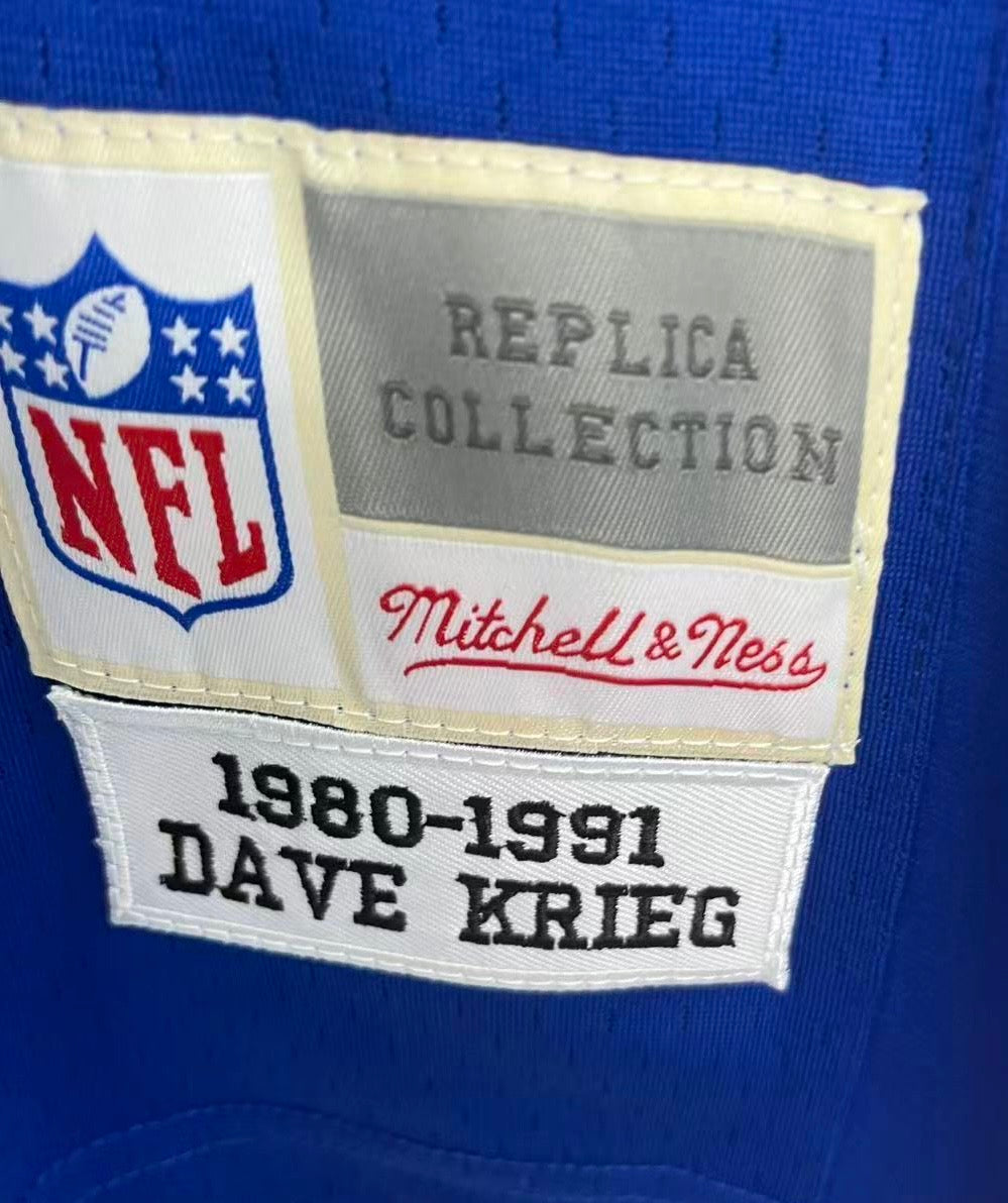 Dave Krieg Seattle Seahawks Official NFL Jersey Mitchell & product image 3