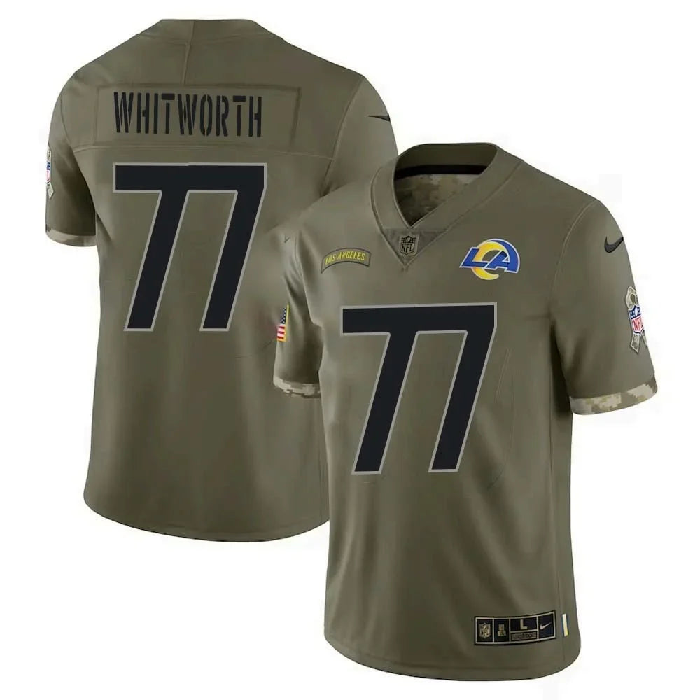 Andrew Whitworth Los Angeles Rams Official NFL NIKE Salute