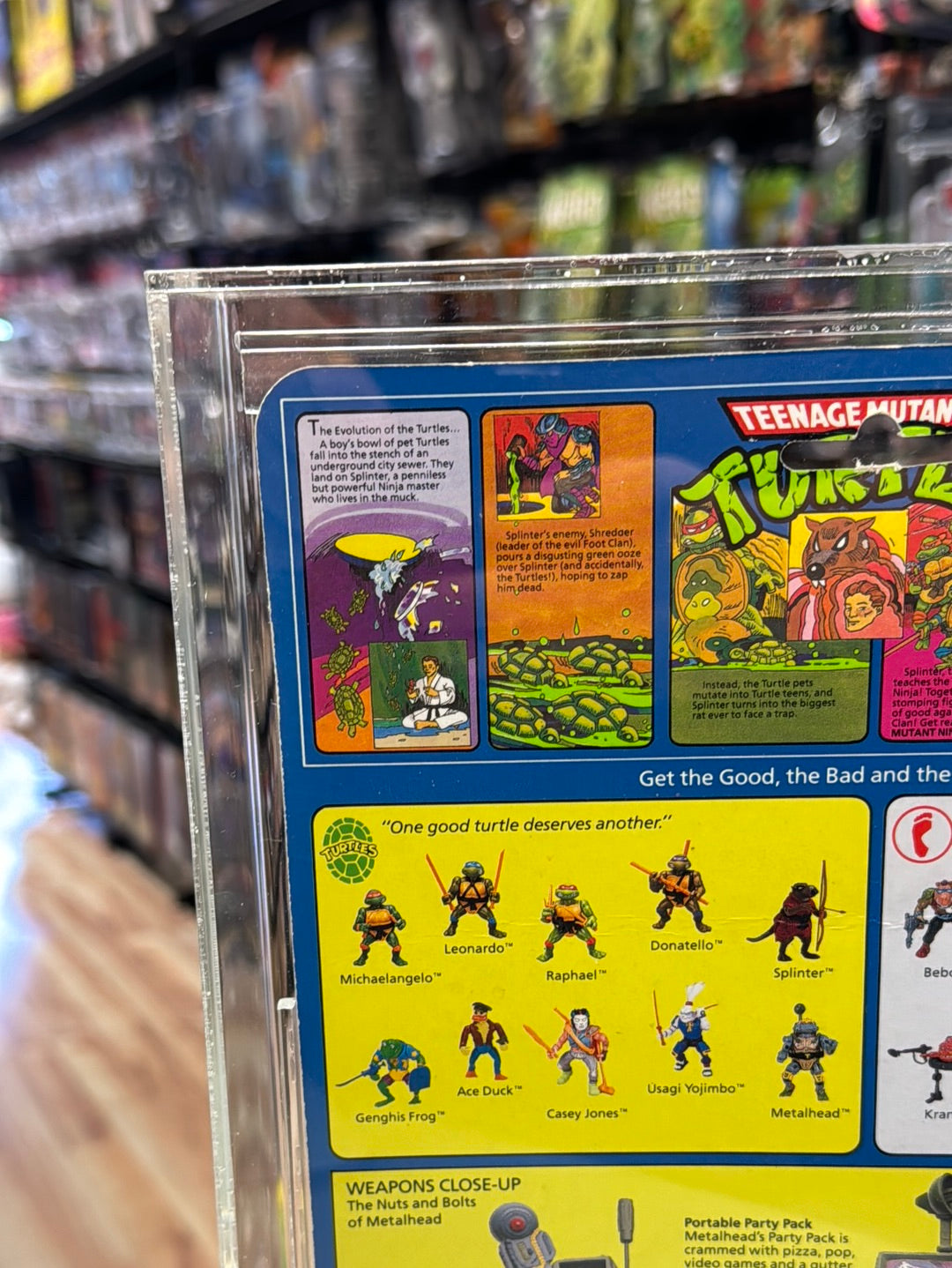Metalhead 19 Back (Vintage TMNT Ninja Turtles, Playmates) **CAS Graded 85** product image 8, provided for visual reference