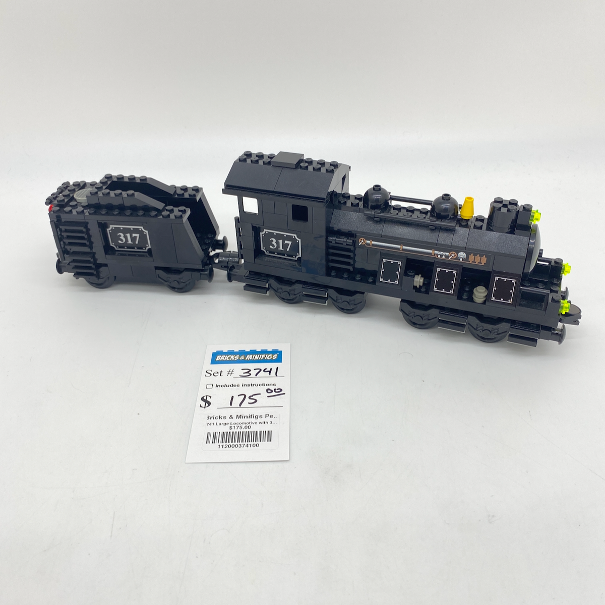 3741 Large Locomotive with 3742 Tender (U) product image 1, provided for visual reference and product detail review