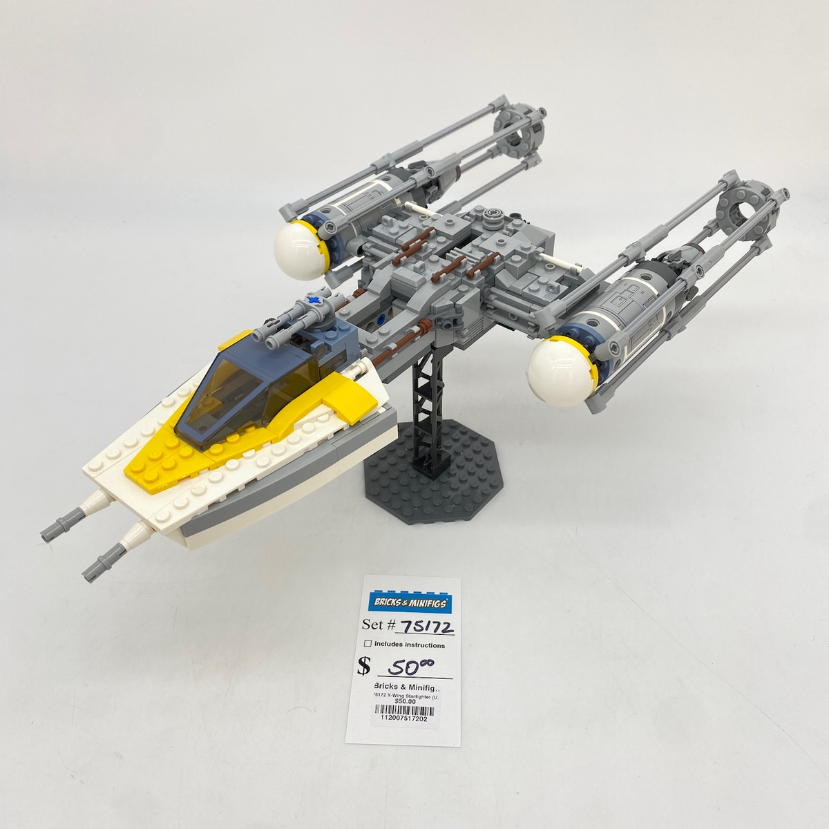 75172 Y-Wing Starfighter (U2) product image 1, provided for visual reference and product detail review