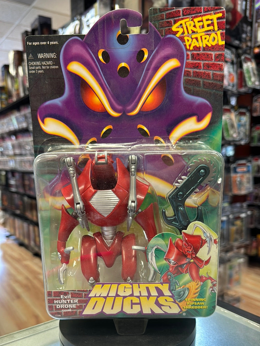 Evil Hunter Drone 1249 (Vintage Mighty Ducks, Mattel) SEALED product image 1, provided for visual reference and product