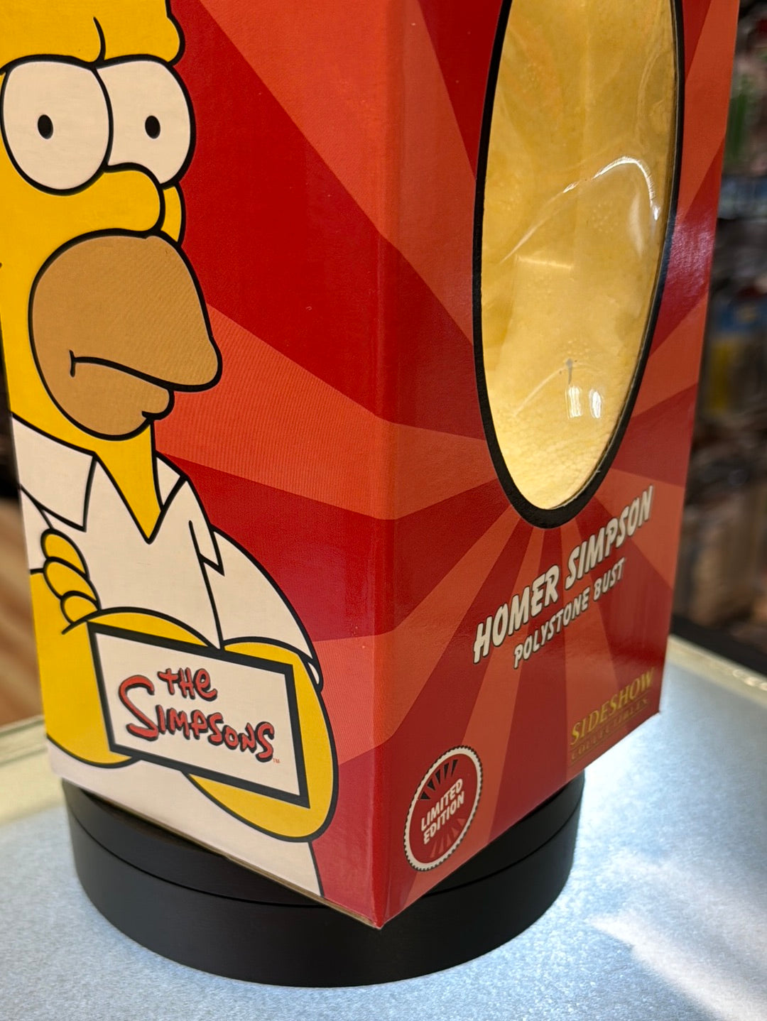 Homer Simpson Polystone Bust (Vintage Sideshow, The Simpson) NEW OPEN BOX product image 6, provided for visual reference and