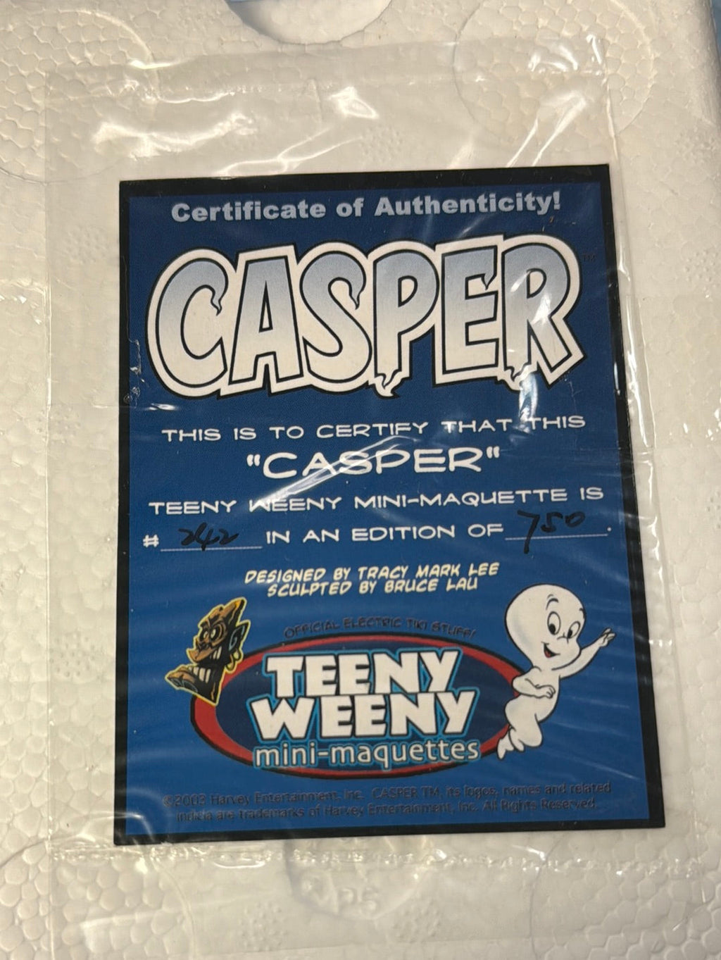 Casper MIni Marquette 242/750 (World of Harvey, Casper Teeny Weeny) NIB product image 8, provided for visual reference and
