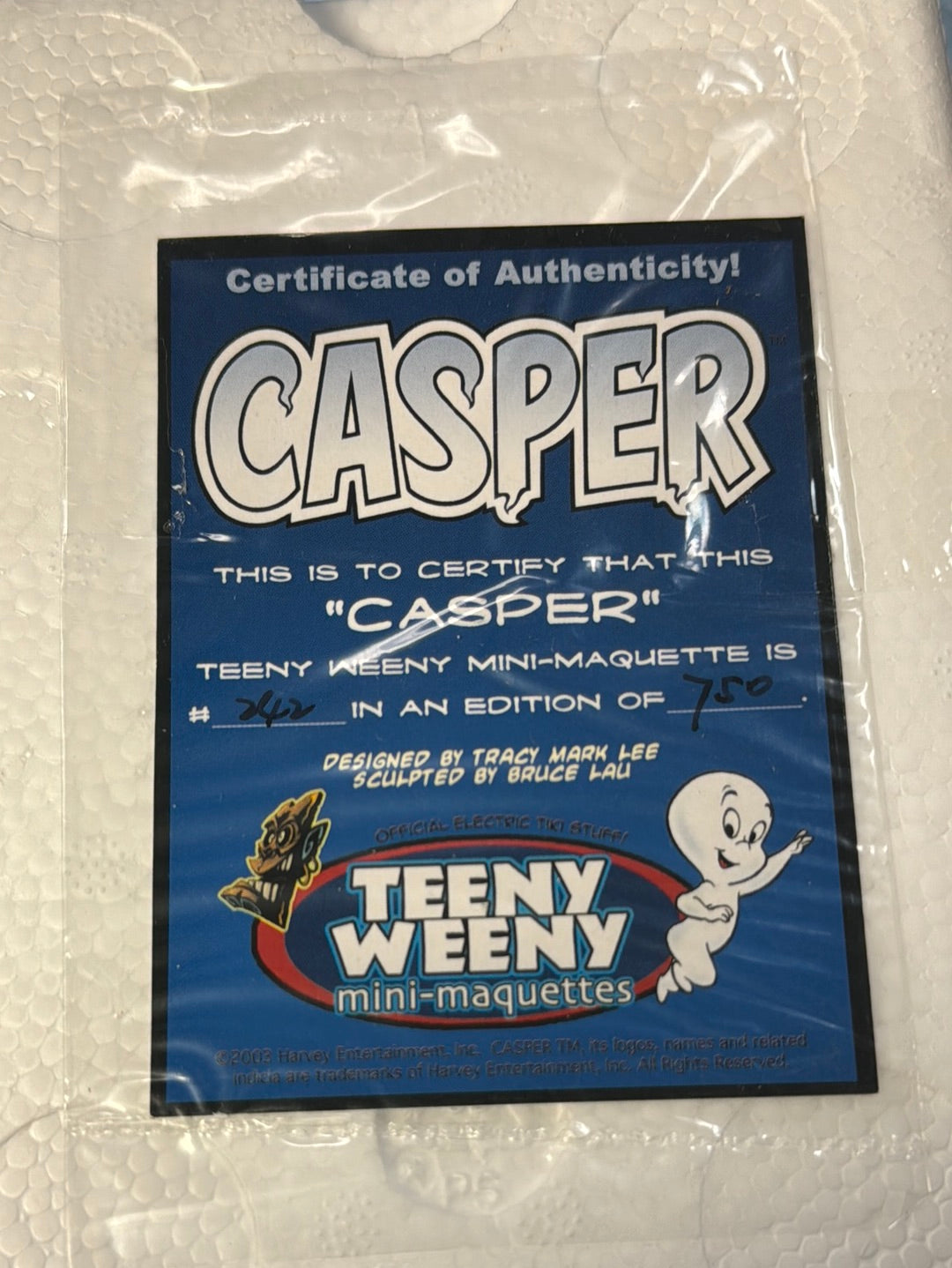 Casper MIni Marquette 242/750 (World of Harvey, Casper Teeny Weeny) NIB product image 8, provided for visual reference and