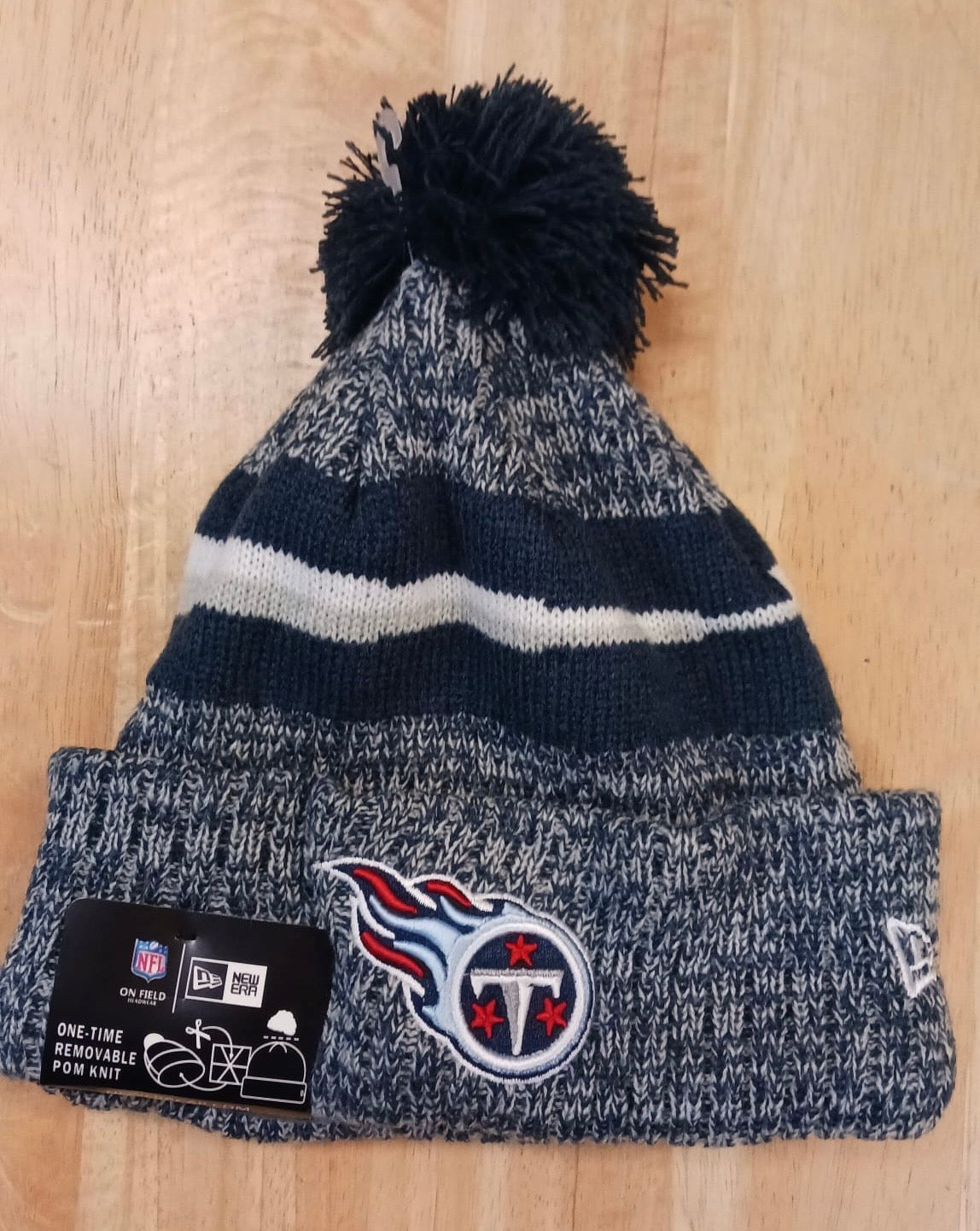 Tennessee Titans Official NFL New Era winter Hat with Pom product image 1