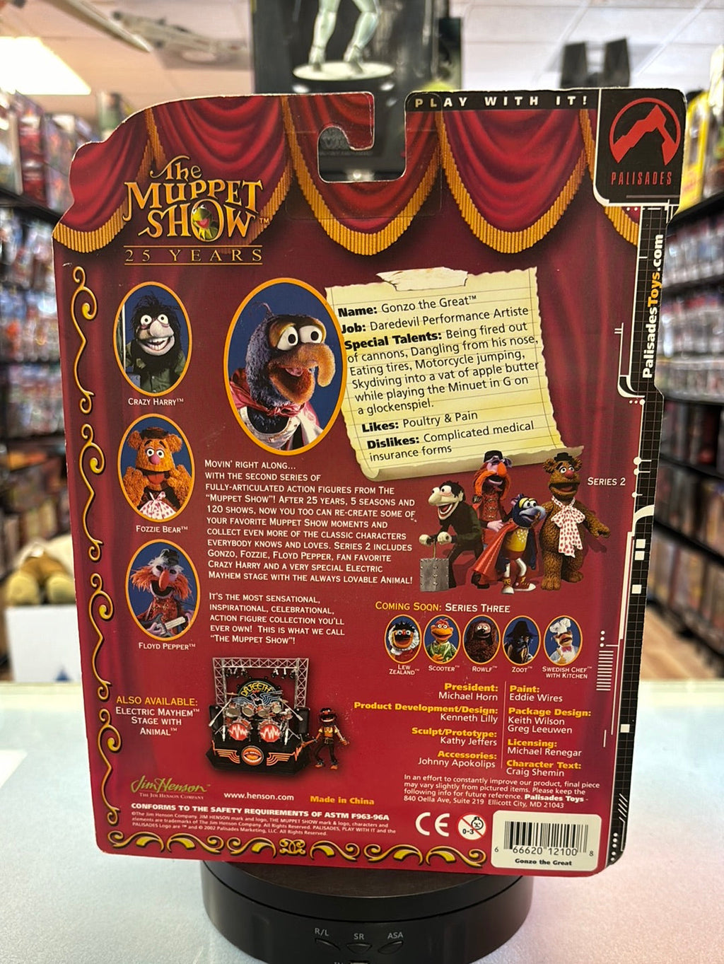 Gonzo the Great (Vintage Muppets Show 25 Years, Palisades) SEALED product image 3, provided for visual reference and product