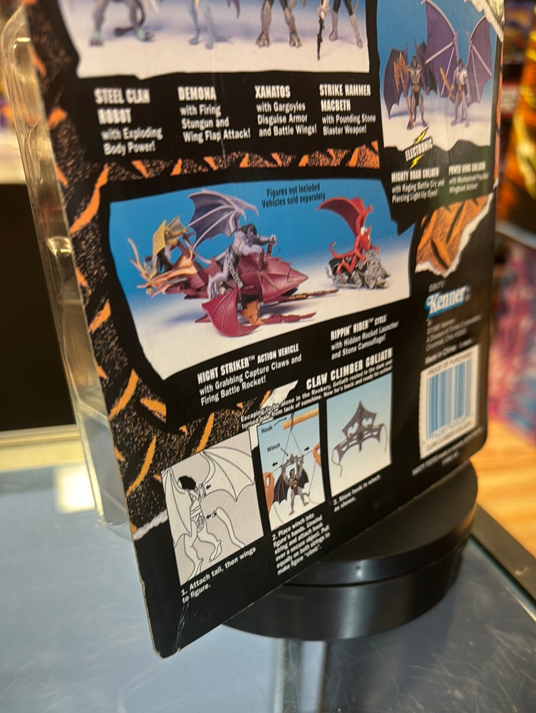 Claw Climber Goliath 0564 (Vintage Gargoyles, Playmates) SEALED product image 16, provided for visual reference and product