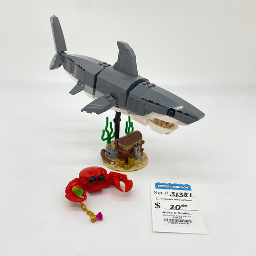 31381 Fierce Shark with a Treasure Chest (U) product image 1, provided for visual reference and product detail review
