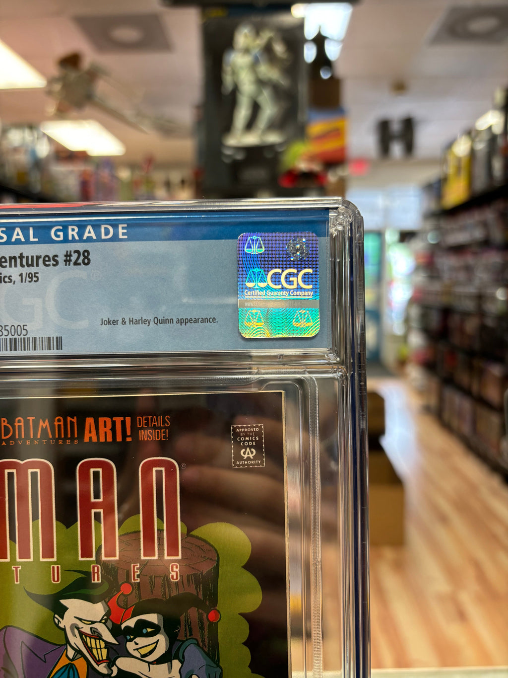The Batman Adventure #28 (CGC Graded 9.6 White, DC Comics) **Joker/Harlery** product image 3, provided for visual reference