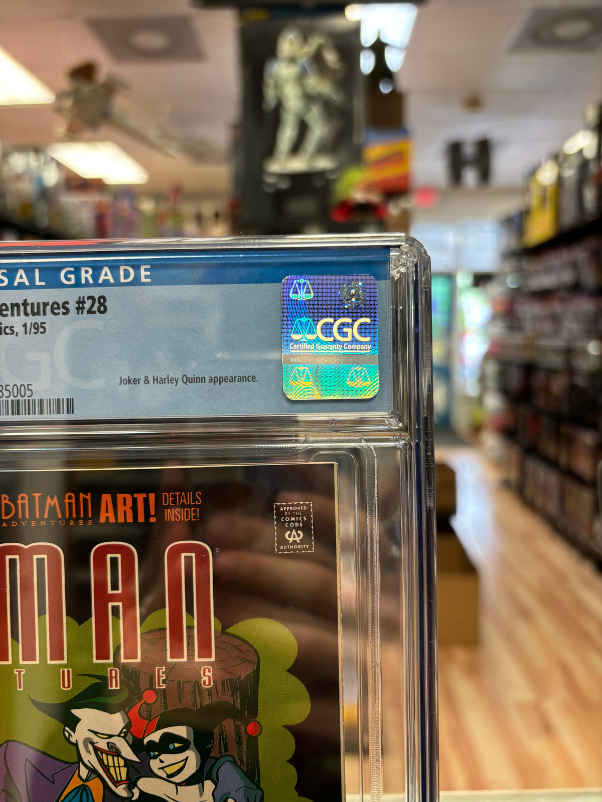 The Batman Adventure #28 (CGC Graded 9.6 White, DC Comics) **Joker/Harlery** product image 3, provided for visual reference