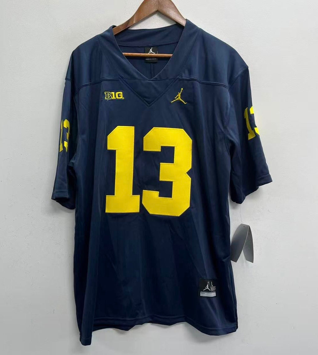 Jake Moody Michigan Wolverines Official NCAA Jersey #13 blue product image 2