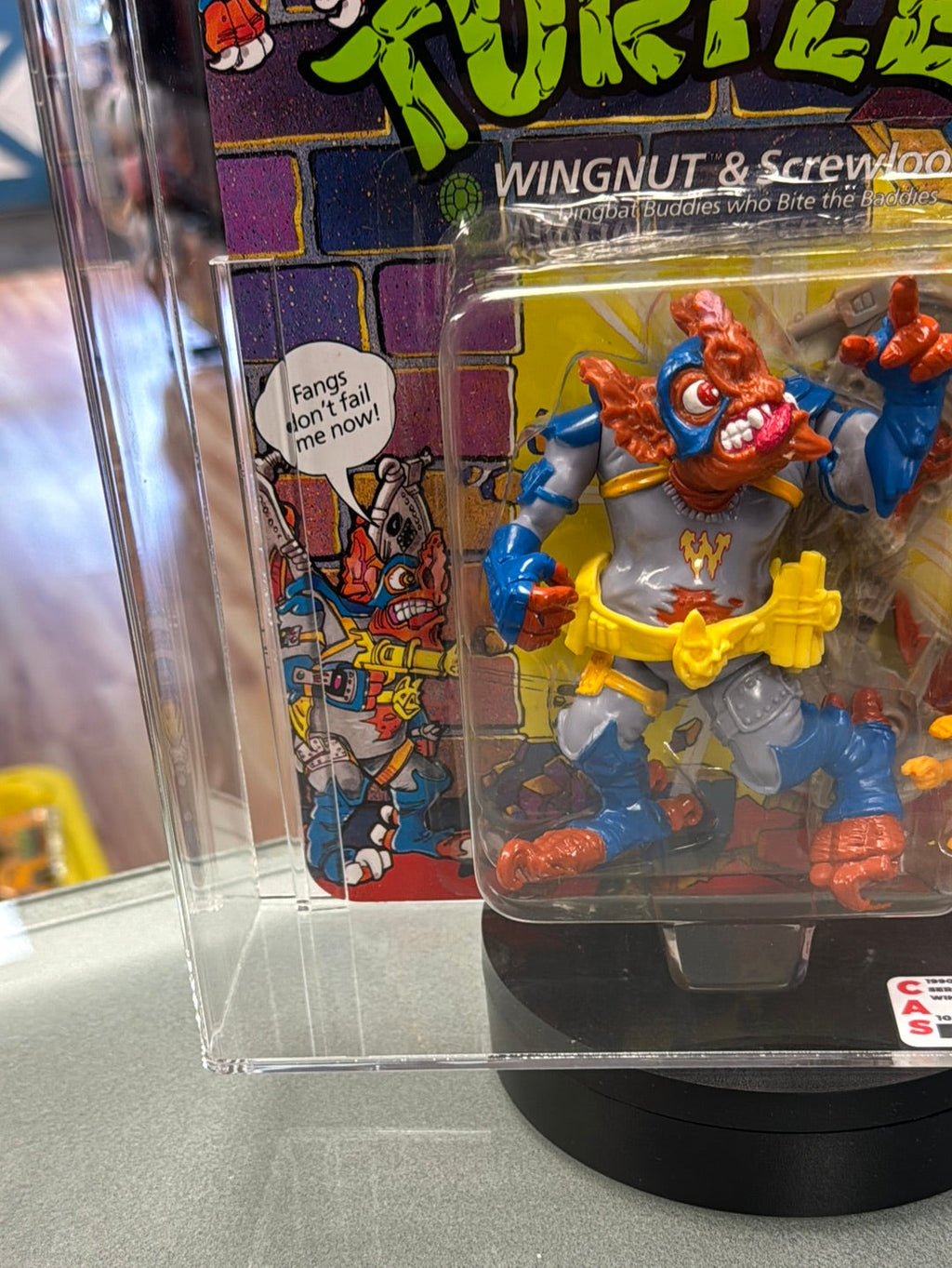 Wingnut & Screwloose 24 Back (Vintage TMNT Ninja Turtles, Playmates) **CAS Graded 80** product image 5, provided for visual