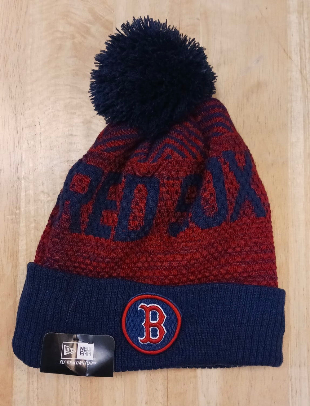Boston Red Sox MLB New Era winter knit Hat with Pom