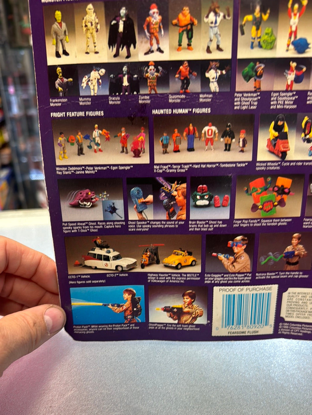 Fearsome Flush 1691 (Vintage Ghostbusters, Kenner) SEALED product image 12, provided for visual reference and product detail
