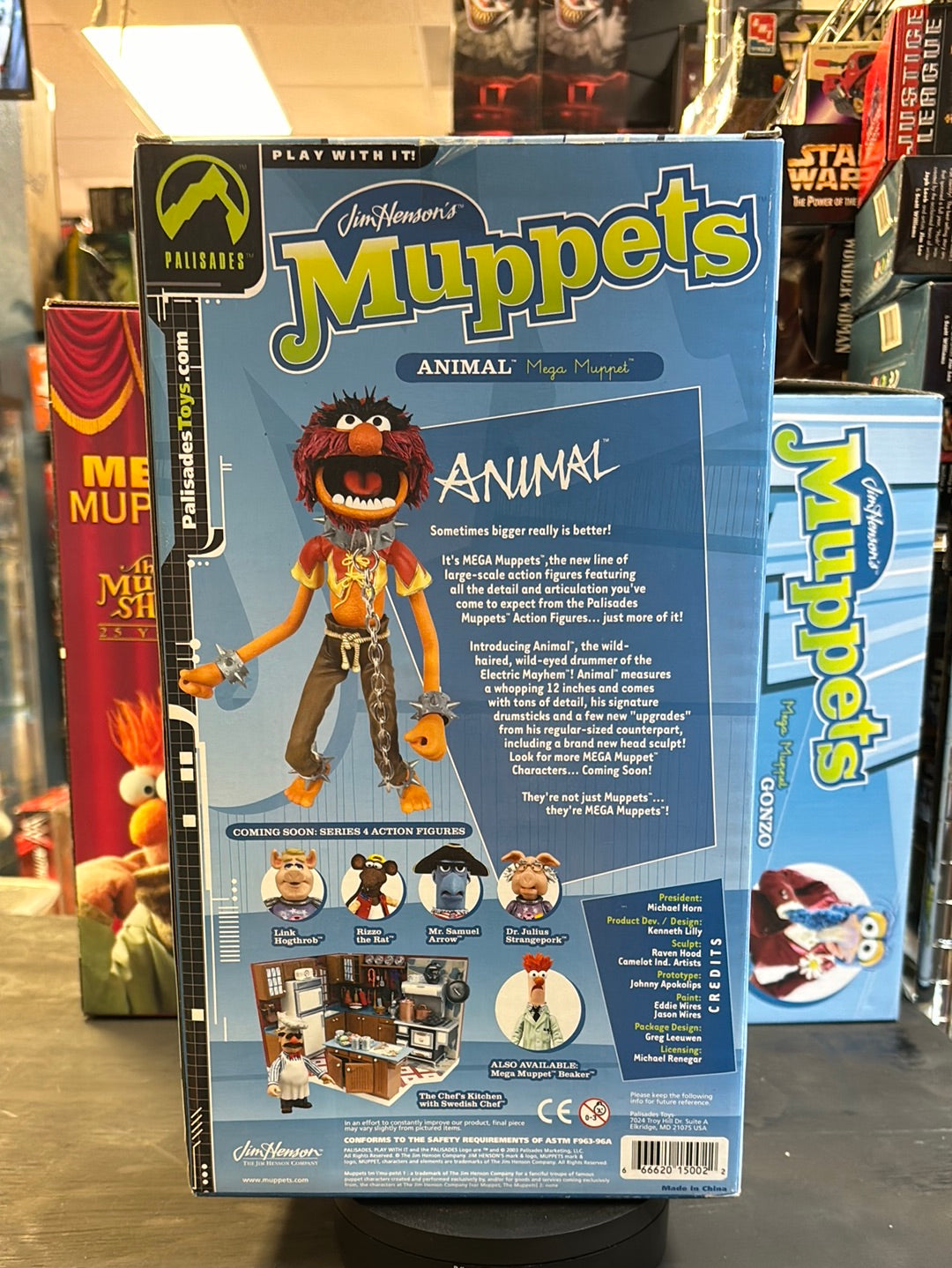 Mega Muppets Animal 12 Inch (Vintage Muppets Show, Palisades) NIB product image 3, provided for visual reference and product