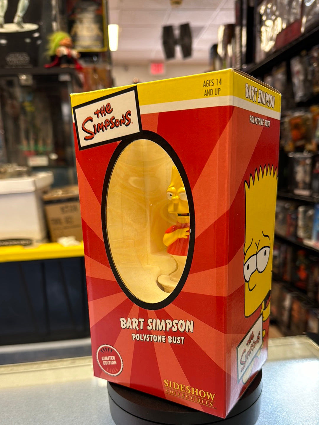 Bart Simpson Polystone Bust (Vintage Sideshow, The Simpson) NEW OPEN BOX product image 4, provided for visual reference and