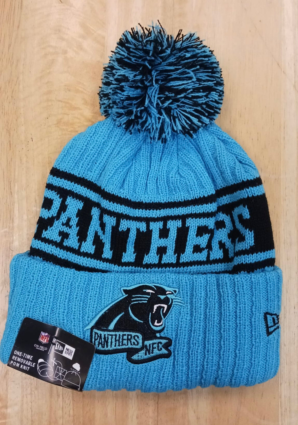 Carolina Panthers NFL New Era winter knit Hat with Pom product image 1