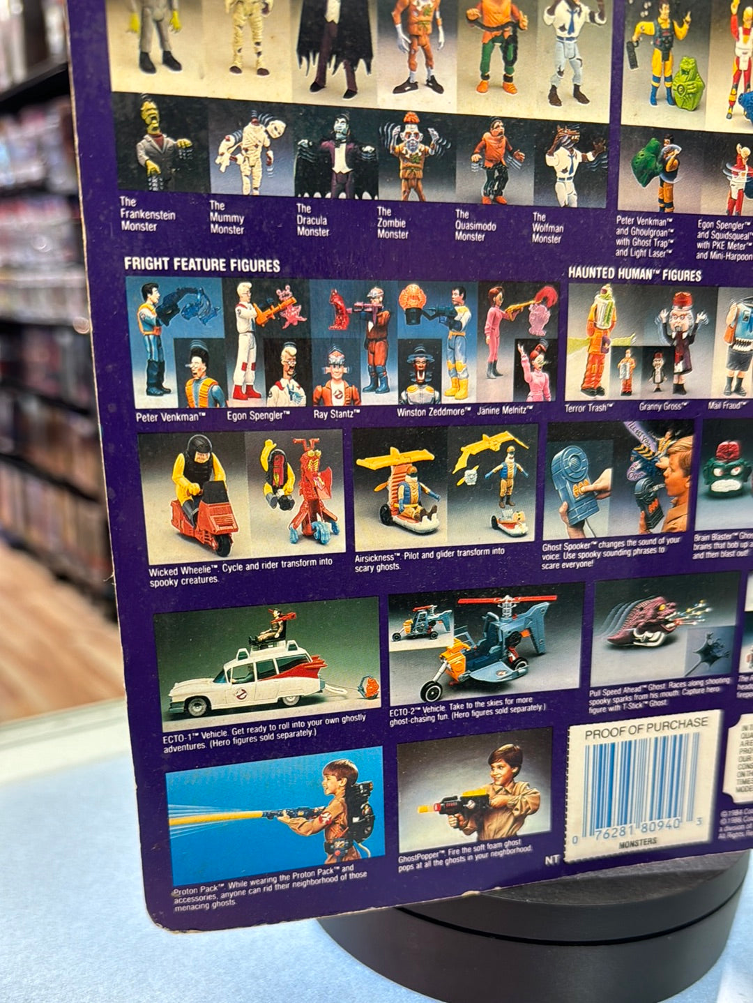 Zombie Monster 1398 (Vintage Ghostbusters, Kenner) SEALED product image 14, provided for visual reference and product detail