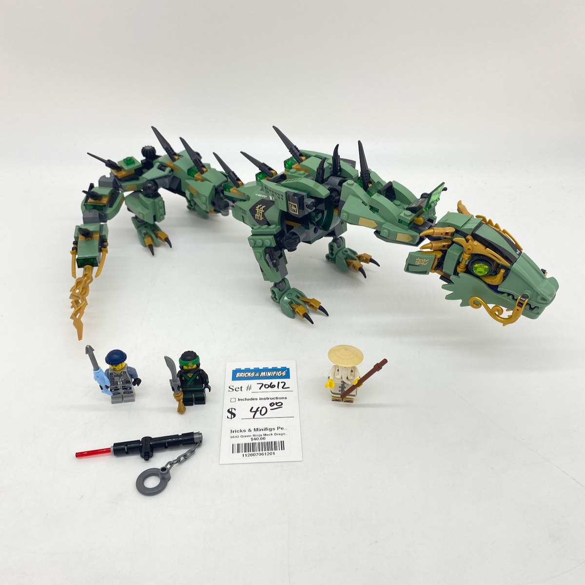 70612 Green Ninja Mech Dragon (U1) product image 1, provided for visual reference and product detail review
