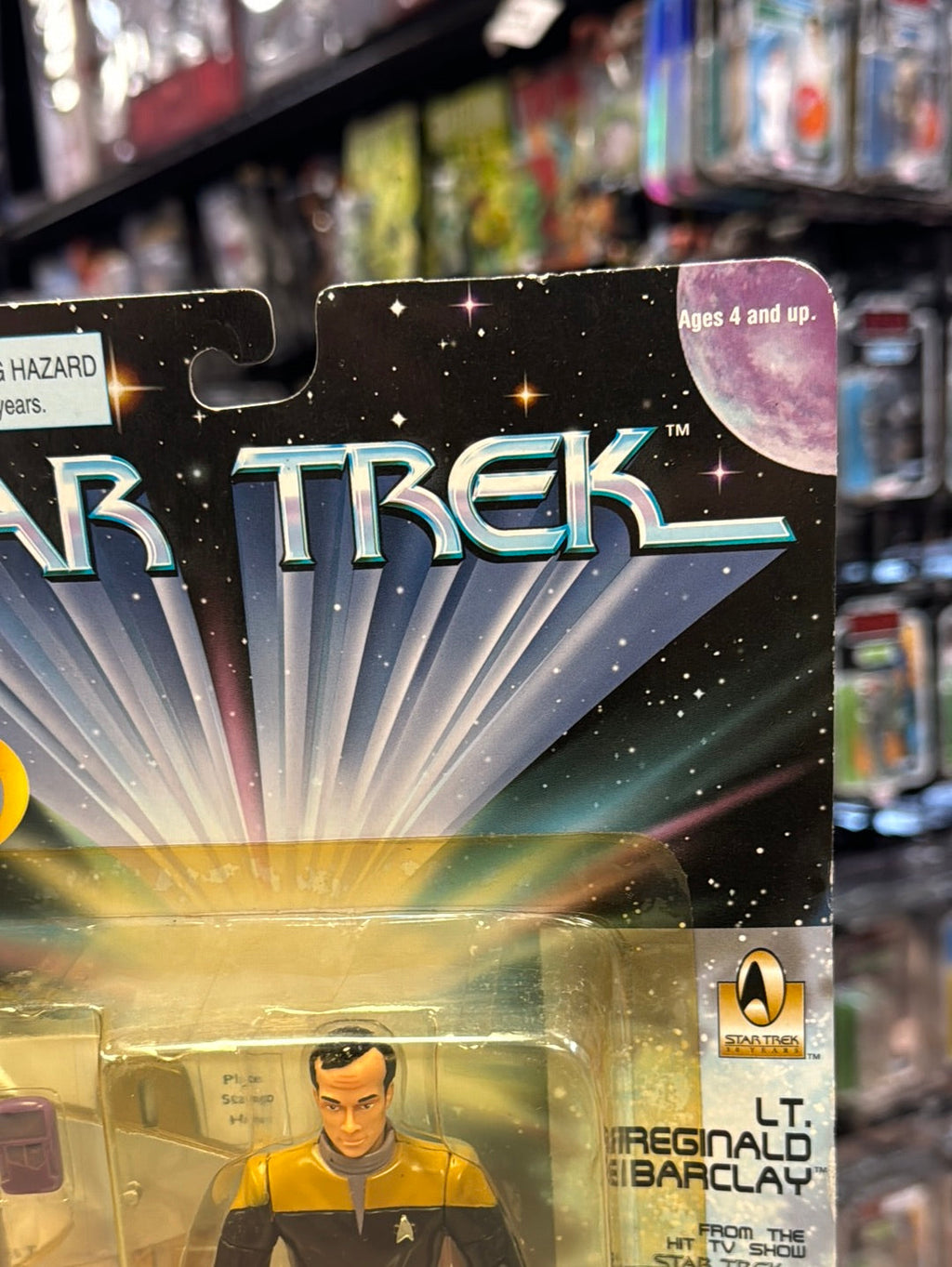 LT Reginald Barclay LE 3,000 (Vintage Star Trek, Playmates) SEALED product image 4, provided for visual reference and